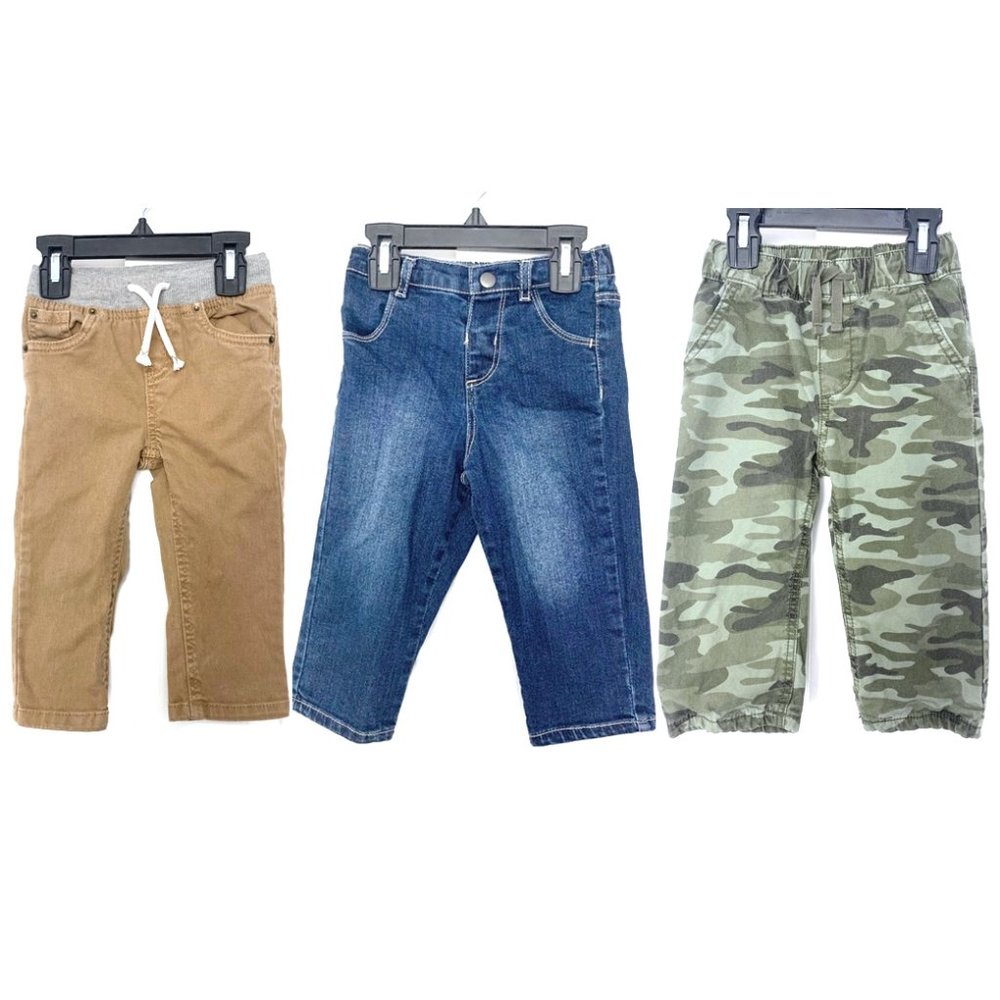 18M Boys Camo Pants 3 PAIRS Bundle GAP/CARTERS